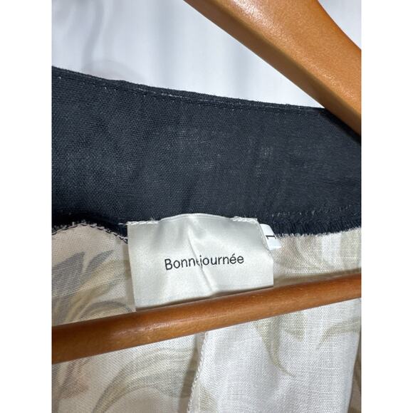 Bonnjournée Floral Kimono Robe Belt Longline Lightweight Duster Bell Sleev SZ SM - Picture 2 of 12